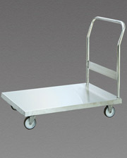 Stainless cart   solid track