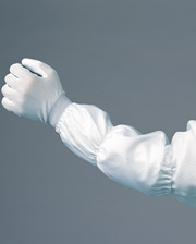 Arm cover with integrated gloves