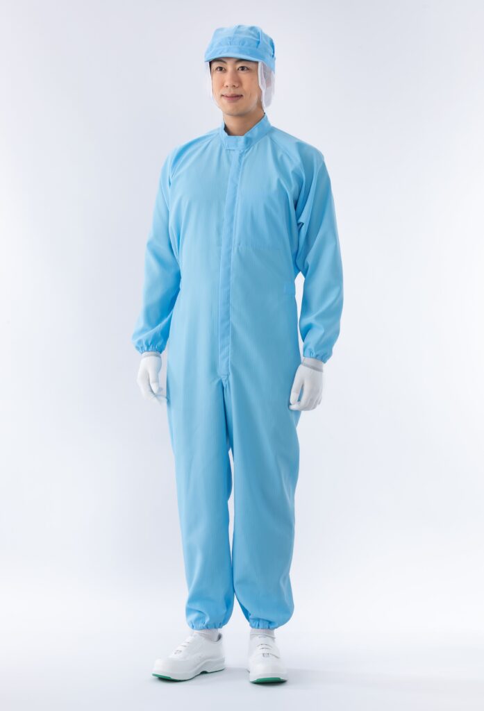 ガードナー 高い通気性で快適 ポケット付き続き服(青) 3Lサイズ CK1040-2 1枚 CK1040-2-697x1024.jpg