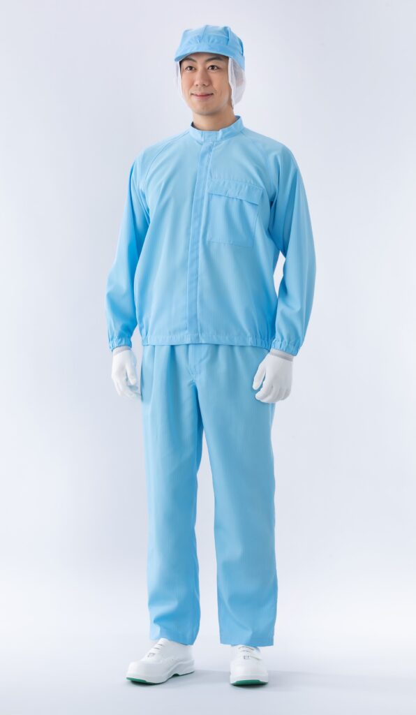 光消臭機能付き 続き服 青 LLサイズ ガードナー CH1120-2 (61-0068-25) ガードナー CH1120-2 光消臭機能付き 続き服(青) 3Lサイズ ガードナー 光消